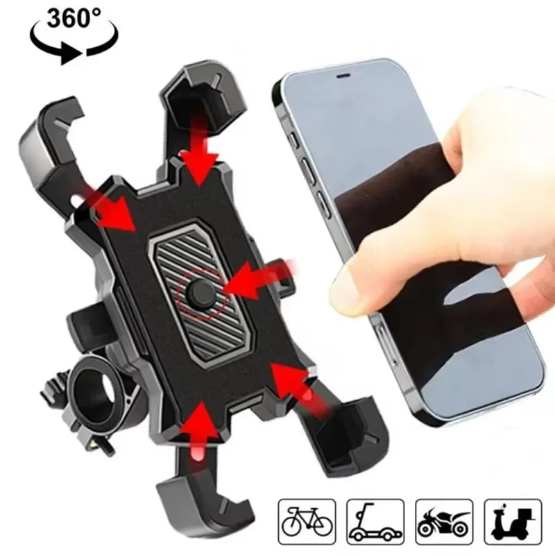 Porta smartphone para moto con cargador USB